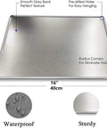 Back view of the No Mobile Phone Zone Tin Sign 12x16 Inch showing smooth texture, pre-drilled holes, and radius corners.