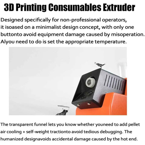 Heavy Duty 3D Printer Filament Extruder Machine With Plug And Play Adjustable Coil Winder And Precision Molds For Rapid PLA And ABS Productions
