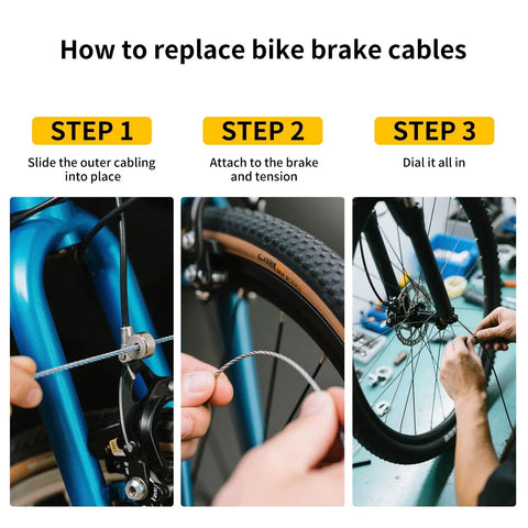 How to replace bike brake cables using Heavy Duty Brake Cable Housing For Mountain And Road Bikes Lined 5mm By 3 Meters Black Durable