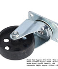 Tough As Nails 3.5 Inch Swivel Caster Wheel With Dual Bearings And Heavy Duty Cast Iron Frame for warehouse carts and trolleys.