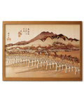 Dope Ukiyoe Art Kit With Japanese Sliced Wood Collage Materials For Kiharie Sanjyo Ohashi In Kyoto Inspired By Hiroshige A4