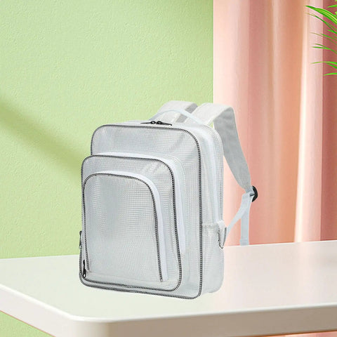 Heavy Duty Antistatic Clear PVC Tool Backpack Built Tough For Work Crews And Cleanroom Pros, 13.78x5.91x15.75 inch.