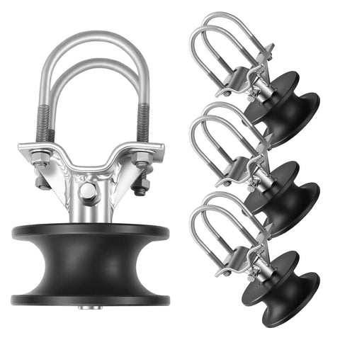 Premium Heavy Duty Nylon Sliding Gate Rollers Four Pack Cantilever Rolling Hardware for smooth silent operation and hassle free.