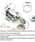 Cam Lock For Cash Box And POS Drawer Super Sturdy Cash Drawer Lock For DIY Furniture Hardware 1015 Model with key different design.
