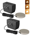 Two Pack Touch Dimmer Switch With 3 Level Dimming And Touch Pad Control For LED CFL And Incandescent Bulbs 8 Ft Extension Cord ETL