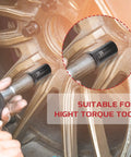 16 Piece Wheel Lock Key Set With SAE And Metric Keys fitted onto wheel lug nut