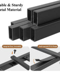 Stable metal construction details of Rock Solid Queen Size Metal Bed Frame With Integrated Headboard And Reinforced Steel Slats.