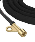 Pro Grade TIG Welding Torch WP 17FV showing cable and brass connector, 12 ft air-cooled for durable easy welds and long lasting performance
