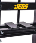 Beefed Up 6 Ton Hydraulic Shop Press With Lever Action Bench Top Design 18 Inch Working Range Includes 2 Press Plates Open Frame Back Steel
