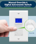Person adjusting Smart Dope 7 Day Astronomic Timer Switch For Lights Fans And Motors Auto Sunrise Sunset Dusk To Dawn Scheduling