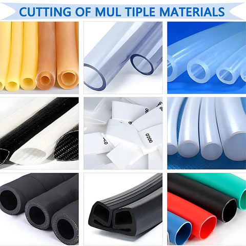 USZWBY Automatic Heat Shrink Tubing Cutter Machine 300W Microcomputer Control For PVC Pipe Tape And Strap Cold Cutting various flexible tubes