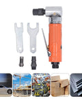 Pro Grade Air Die Grinder With Hella Comfy Ergonomic Handle And Precision Ball Bearing Design For Silky Smooth Grinding Tasks Featuring Lightweight Aluminum Body and accessories.