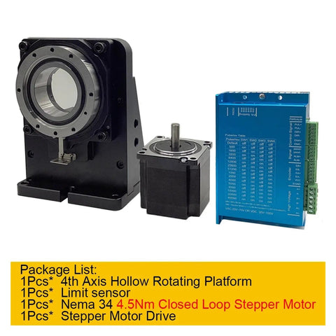 Rock Solid 4Th Axis Rotary Table With Dead Simple Setup And Smooth 360 Degree Rotation For Heavy Cnc Milling Featuring 86Mm Frame 12Nm Torque And 10To1 Ratio For Precision Angular Displacement That Will Blow Your Mind On Any Shop Floor with Nema 34 stepper motor and drive.