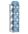 Heavy Duty 3 Tier Water Jug Rack Freestanding 5 Gallon Capacity Brown Water Bottle Organizer for storing water jugs