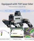 Badass AI Powered Bionic Robot Dog With Raspberry Pi 5 And 12 Joints For Python Coding Enthusiasts Featuring OpenCV Face Color Tracking And Hella Impressive Embedded Intelligence Tech with TOF laser lidar for navigation.