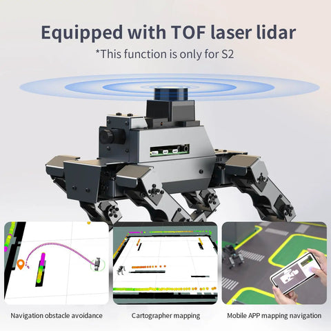Badass AI Powered Bionic Robot Dog With Raspberry Pi 5 And 12 Joints For Python Coding Enthusiasts Featuring OpenCV Face Color Tracking And Hella Impressive Embedded Intelligence Tech with TOF laser lidar for navigation.