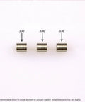 Three metal bushings with 0.336-inch diameter for Slimline And Fancy Pen Or Pencil Kit Bushings For Woodturning 7mm Tube Diameter Set