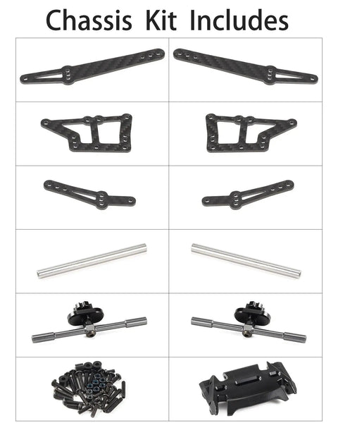 Carbon Fiber Lunatic Sporty Chassis Kit With OD3 Overdrive Transmission components for WRCCA Sportsman Class competition.