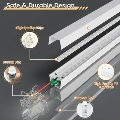 Hexagon Garage LED Lights Hexagonal Panel 6500K Daylight 5940LM Ultra Bright Ceiling Lighting For Workshops Basements And Warehouses Honeycomb Design And Energy Efficient Performance, showing internal components and connections.