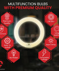 22W 8 Inch Round T9 Fluorescent Circline Light Bulb Cool White 4100K 1120 Lumens G10Q 4 Pin with premium quality features