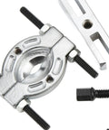 Close-up of 9 Piece Bearing Separator Set Portable Bearing Remover And Metal Bearing Splitter For Car Repair Tool Kit components
