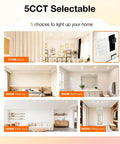 Sylvania Slim Microdisk Downlight, 12W, 5 CCT Select (2700K - 5000K) Recessed Lighting shown in various home settings.