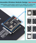 Dope 10.1 Inch ESP32 P4 Touchscreen Display With AI Speech 1024x600 IPS HMI Dual Core Up To 400MHz 2.4GHz WiFi 6 And Bluetooth 5.3 Arduino ESP IDF Ready No Camera Compact IoT Dev Panel For Smart Projects wireless module dock