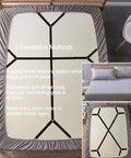 Ultimate Bed Sheet Holder Straps Adjustable Clips for Keeping Sheets in Place All Night Stay Put Durable Nickel Plated Clamps