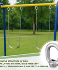 10 Pack 5/8-11 Heavy Duty Lifting Eye Nuts Hot Dip Galvanized Drop Forged Steel UNC Thread Rigging Hardware used in swing set frame.