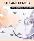 Clear Ridge Filling Base Coat And High Shine Top Coat Two Piece Manicure Kit shows non-toxic pouring liquid, safe and healthy