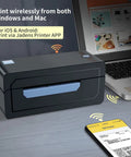 Bluetooth Thermal Shipping Label Printer For 4x6 Shipping Labels Wireless And Dead Simple To Use Works With Android iPhone Windows Mac