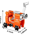 Portable Universal Chainsaw Sharpener Kit With 10 High Hardness Titanium Plated Diamond Bits For 4 To 22 Inch Chainsaws DIY Friendly Jig