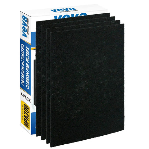 Precut Carbon Activated Pre Filters For HPA300 4 Pack Premium Dust Reduction, No Fuss Snap In, Precision Fit For HW Air Purifier