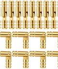 Brass Hidden Barrel Hinges 18 Pcs For Wood DIY Projects, Mini Cylinder Concealed Hinges 0.15x0.79 Inch For Jewelry Boxes