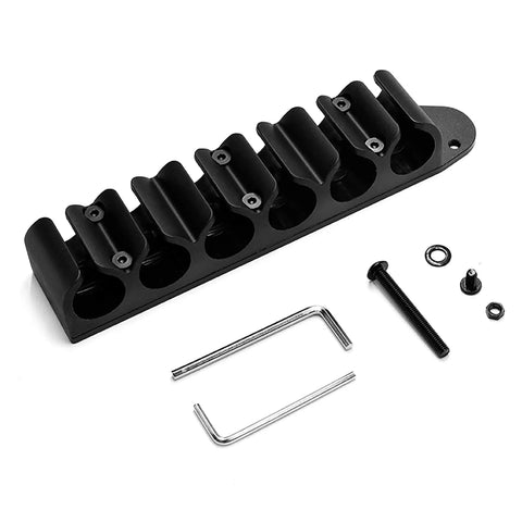 Six Shotshell Sidesaddle Carrier For Mossberg 500 590 Shotguns Beefed Up Aluminum Based Polymer Construction Six Shell Capacity
