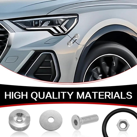 Universal Car Bumper Quick Release Fastener Kit Stainless Steel Bolts For Front And Rear Bumpers Easy Installation No Fuss No Drill