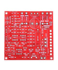 Red circuit board for 0-30V Adjustable DC Regulated Power Supply DIY Kit With Overload And Short Circuit Protection, 2mA to 3A.