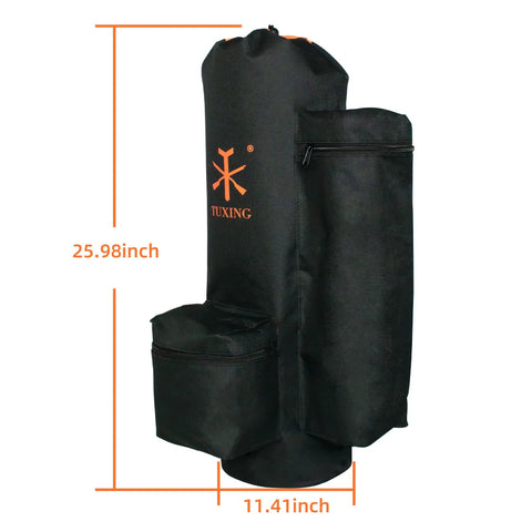Carbon Fiber Paintball Tank Carrier Backpack For 6.8L And 9L Air Cylinders Neoprene Canvas Pouch With Polyester Lining Black