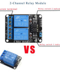 Comparison of 2-channel relay modules from the All In One 16 In 1 Smart Home Sensor Kit For Arduino And Raspberry Pi.
