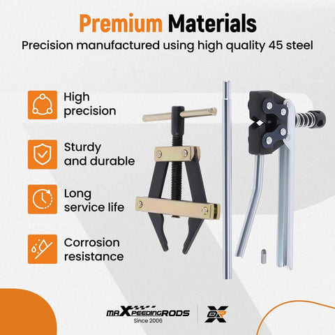 Roller Chain Tools Kit For 60 To 100 Chains Includes Connecting Holder, Puller, Detacher, Breaker, And Cutter For Motorcycle