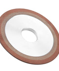 Beast Mode Diamond Grinding Wheel For Hard Metals, 125mm Diamond Disc with 32mm Arbor, side view on white background