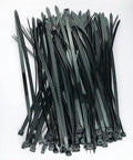 Heavy Duty 12 Inch Cable Ties Pack of 100 Black Nylon 6/6 UV Resistant 120 Lb Tensile Strength 0.30 Inch Wide For Cable Management DIY Projects Office Workshop and Events displayed on a surface