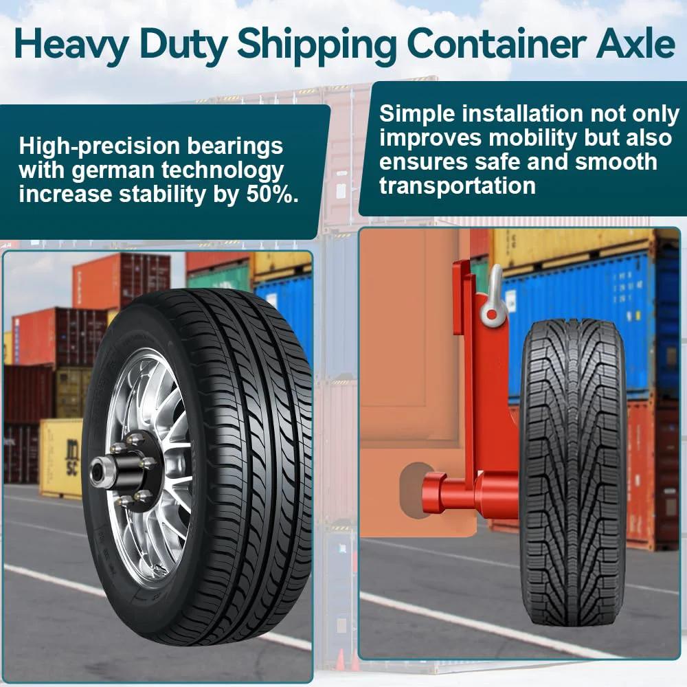 Heavy Duty Container Wheel Kit: Move with Ease ✓