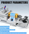 Kick Ass Heavy Duty Flex Shaft Polishing Machine For Jewelry Drilling Jade Carving Wood Crafts Metal Grinding And Fine Detail Work With Premium Aluminum Extension Tube dimensions and specifications diagram.