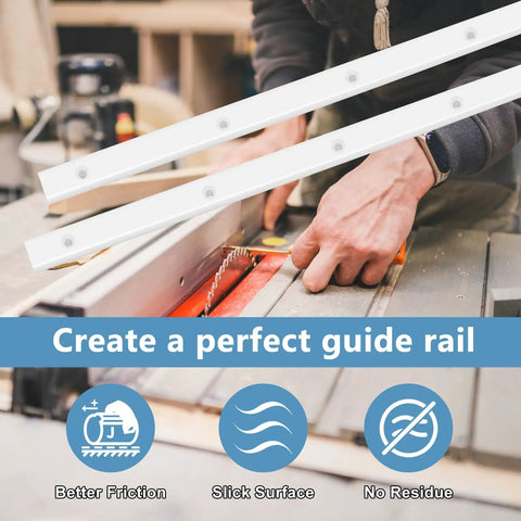 Crosscut Sled For Table Saw With Premium UHMWPE Plastic, Pre Drilled Holes And Included Screws, Fits U Tracks And Miter Slots