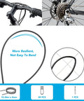 4mm By 50ft Lined Bicycle Shift Cable Housing For Derailleur And Shifter, Built To Last Rubber Outer Tube With High Tensile Steel Wire