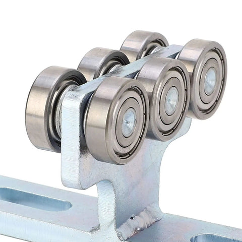 Close-up of Heavy Duty 6 Wheel Trolley Electric Hoist With Silent Rolling Bearings For Sliding Doors showcasing smooth ball bearings.
