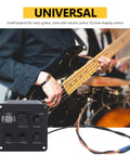 All In One Acoustic Guitar Preamp With Volume Bass And Treble Tone Controls Phase Switch And LED Tuner Easy Plug In Onboard System for live