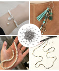 Jewelry and keychains with Stainless Steel Crimp Bead Covers 6x5x3mm Half Round Clamp Tips Pro Grade Knot Covers For Jewelry Making