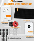 Heavy Duty 5500W Off Grid Solar Power Kit With 48V 410Ah LiFePO4 Battery Delivering 21Kwh Of Rock Solid Storage with panels and inverter.